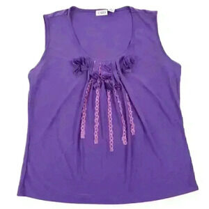 Cato Blouse Women's Size M Sleeveless Round Neck